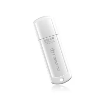 TRANSCEND JetFlash 730 - 128GB USB-stick - USB 3.0 - wit