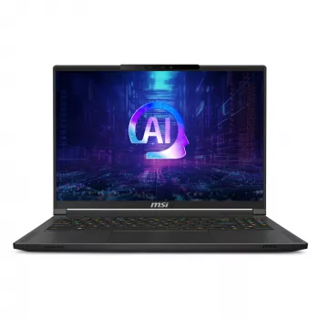 MSI Stealth A16 AI+ A3XWIG-043 AMD Ryzen AI 9 HX 370 laptop 40,6 cm (16 inch) Quad HD+ 32 GB LPDDR5x-SDRAM 2 TB SSD NVIDIA GeForce RTX 5080 Wi-Fi 7 (802.11be) Windows 11 Home zwart