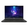MSI Stealth A16 AI+ A3XWIG-043 AMD Ryzen AI 9 HX 370 laptop 40,6 cm (16 inch) Quad HD+ 32 GB LPDDR5x-SDRAM 2 TB SSD NVIDIA GeForce RTX 5080 Wi-Fi 7 (802.11be) Windows 11 Home zwart