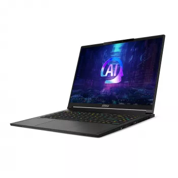 MSI Stealth A16 AI+ A3XWIG-043 AMD Ryzen AI 9 HX 370 laptop 40,6 cm (16 inch) Quad HD+ 32 GB LPDDR5x-SDRAM 2 TB SSD NVIDIA GeForce RTX 5080 Wi-Fi 7 (802.11be) Windows 11 Home zwart