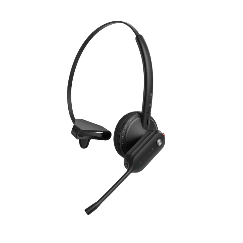 Yealink WH63 E2 UC headset, draadloos, telefonie/muziek, 16 g, headset, zwart