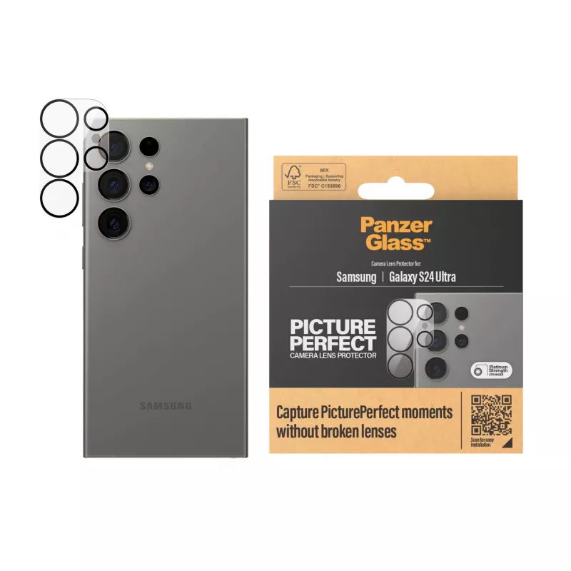 Camerlensbescherming PanzerGlass Samsung Galaxy S24 Ultra krasvast stootvast