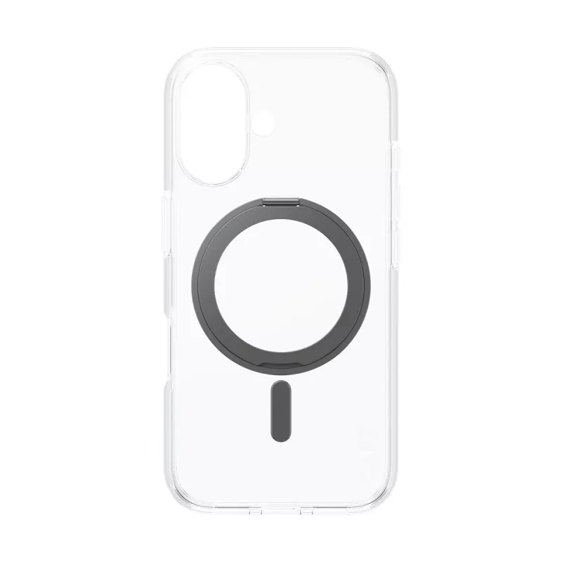 PanzerGlass CARE™ by ® hoesje transparant met zwarte kickstand & MagSafe iPhone 16