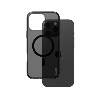 PanzerGlass CARE™ by ® Urban Combat Case Smokey met zwart MagSafe iPhone 16 Pro Max