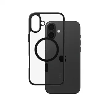 PanzerGlass CARE™ by ® Urban Combat Case transparant met zwarte rand & MagSafe voor iPhone 16 Plus