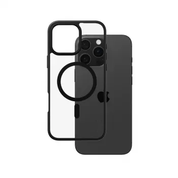 PanzerGlass CARE™ by ® Urban Combat Case transparant met zwarte rand & MagSafe voor iPhone 16 Pro Max