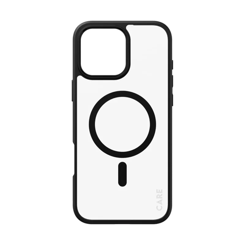 PanzerGlass CARE™ by ® Urban Combat Case transparant met zwarte rand & MagSafe voor iPhone 16 Pro Max