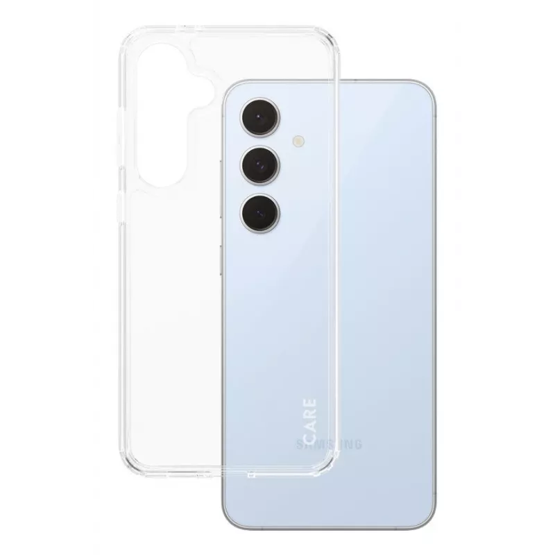 PanzerGlass CARE Flagship Urban Combat hoesje voor Samsung Galaxy S24 FE, transparant, 1466