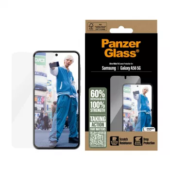PanzerGlass® beeldschermbescherming Samsung Galaxy A56 5G | Ultra-Wide Fit met EasyAligner