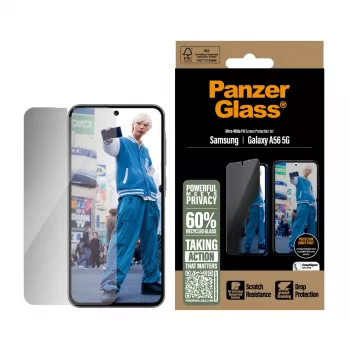 PanzerGlass® privacy screenprotector Samsung Galaxy A56 5G | Ultra-Wide Fit