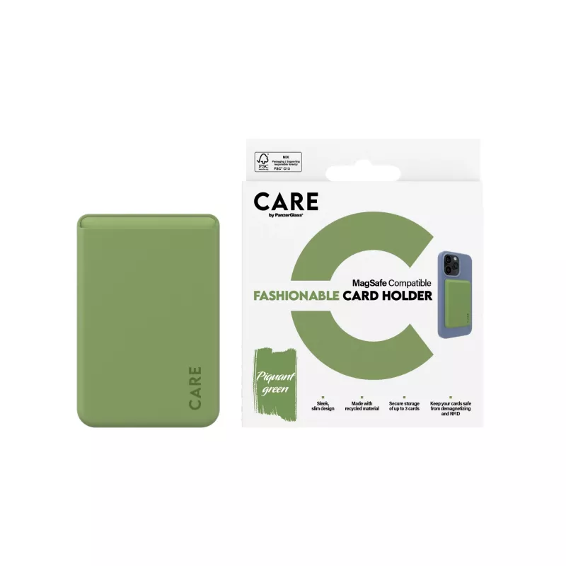 PanzerGlass CARE™ by ® kaarthouder groen iPhone, hoesje, Apple, Apple - iPhone, groen