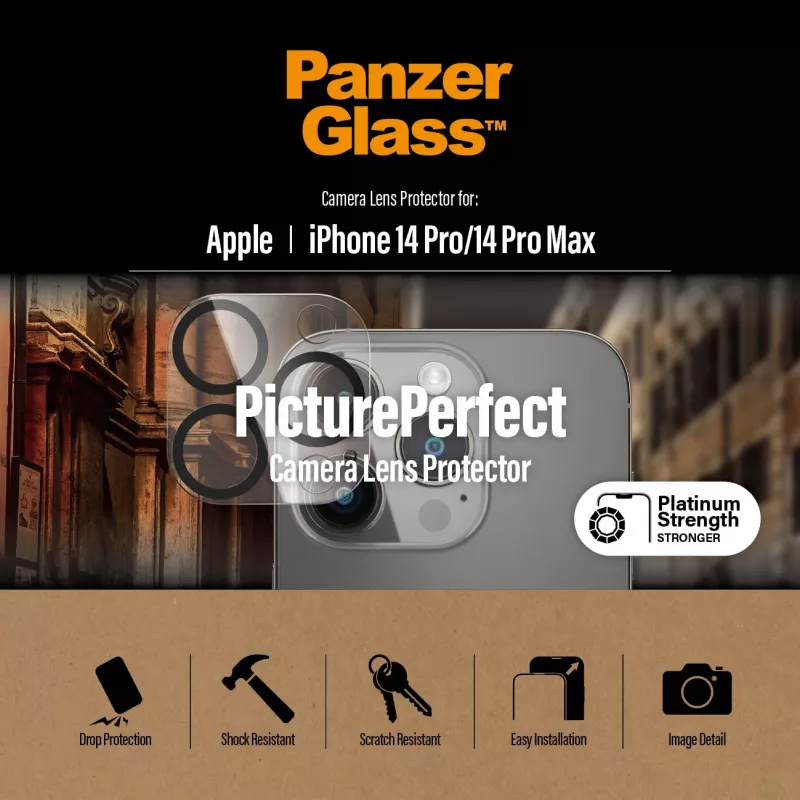 PanzerGlass® PicturePerfect cameralensbescherming iPhone 14 Pro | 14 Pro Max