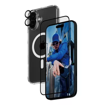 PanzerGlass ® 3-in-1 beschermingsbundel iPhone 16 Plus