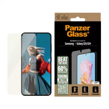 PanzerGlass ® All-in-One beeldschermbeschermer Samsung Galaxy S25 | S24 | Ultra Wide Fit