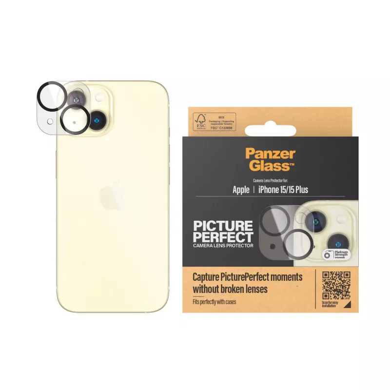 PanzerGlass ® PicturePerfect camera-lensbescherming iPhone 15 | 15 Plus