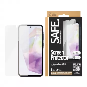 PanzerGlass SAFE. by ® beeldschermbescherming Samsung Galaxy A35 5G | Ultra-Wide Fit met EasyAligner