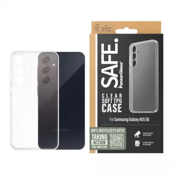 PanzerGlass SAFE. by ® TPU-hoes Samsung Galaxy A55 5G | transparant