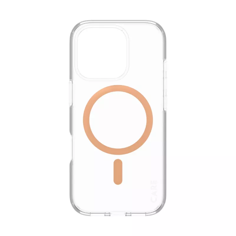 PanzerGlass CARE™ by ® Urban Combat Case transparant met Peachy MagSafe iPhone 16 Pro