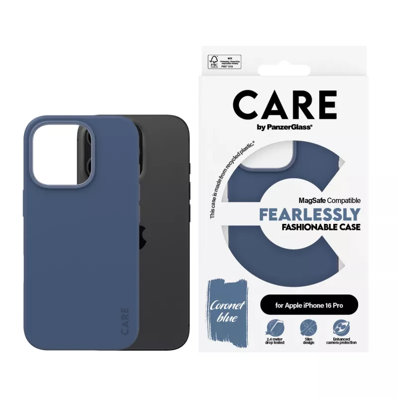 PanzerGlass CARE™ by ® Case Blue met MagSafe iPhone 16 Pro