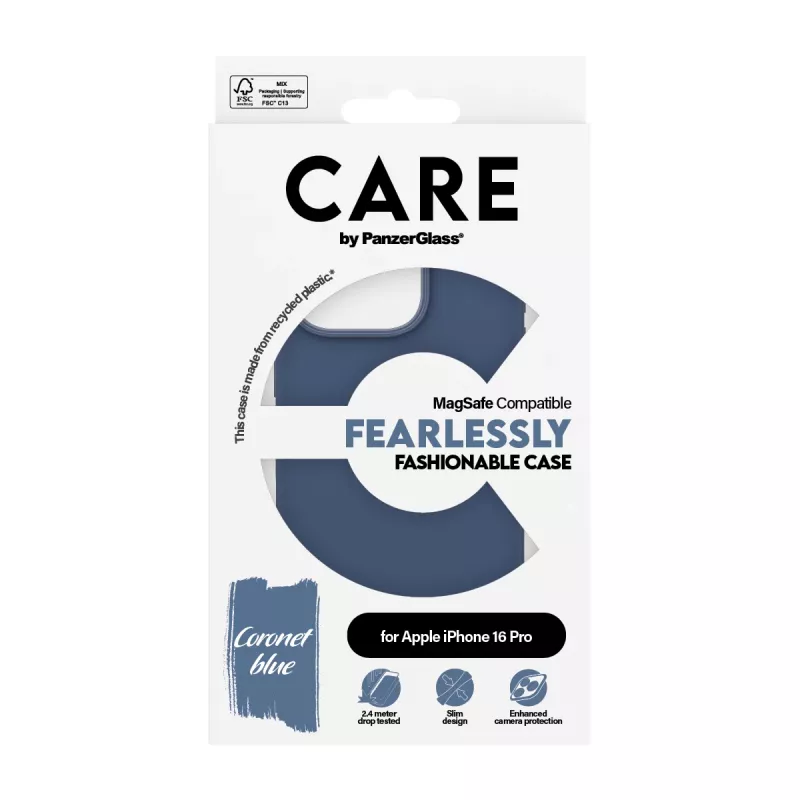 PanzerGlass CARE™ by ® Case Blue met MagSafe iPhone 16 Pro