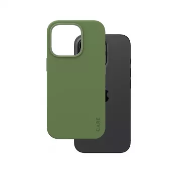 PanzerGlass CARE Fashionable hoesje voor iPhone 16 Pro 6,3 inch, met MagSafe, groen