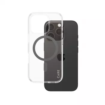 PanzerGlass CARE™ by ® Urban Combat Case transparant met zwart MagSafe iPhone 16 Pro