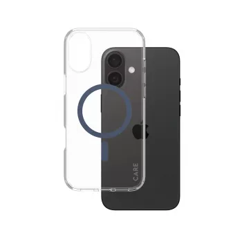 PanzerGlass CARE™ by ® Urban Combat hoesje transparant met blauwe MagSafe iPhone 16 Plus
