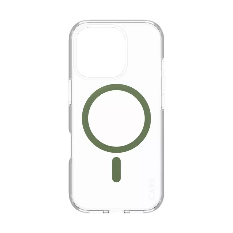 PanzerGlass CARE™ by ® Urban Combat hoesje transparant met groene MagSafe iPhone 16 Pro