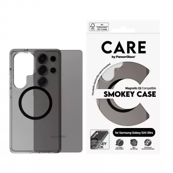 PanzerGlass CARE™ by ® Urban Combat Case Smokey w. zwart Qi-compatibel Samsung Galaxy S25 Ultra