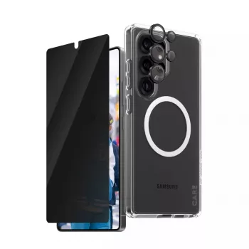 PanzerGlass CARE by ® Flagship 3-in-1 privacybundel Samsung Galaxy S25 Ultra krasvast stootvast