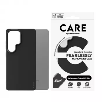 PanzerGlass CARE™ by ® Case zwart met Qi-compatibel Samsung Galaxy S25 Ultra