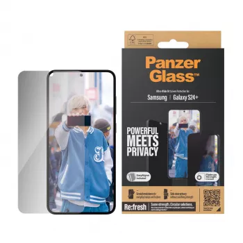 PanzerGlass ® privacy-screenprotector Samsung Galaxy S24+ | Ultra-Wide Fit met EasyAligner