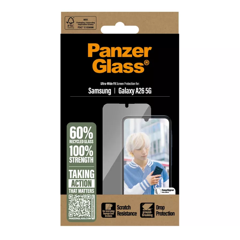PanzerGlass® beeldschermfolie Samsung Galaxy A26 5G | Ultra-Wide Fit