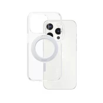 PanzerGlass CARE™ by ® Case transparant met zilveren Kickstand & MagSafe iPhone 15 Pro