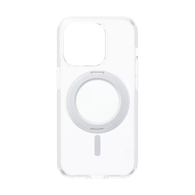 PanzerGlass CARE™ by ® Case transparant met zilveren Kickstand & MagSafe iPhone 15 Pro
