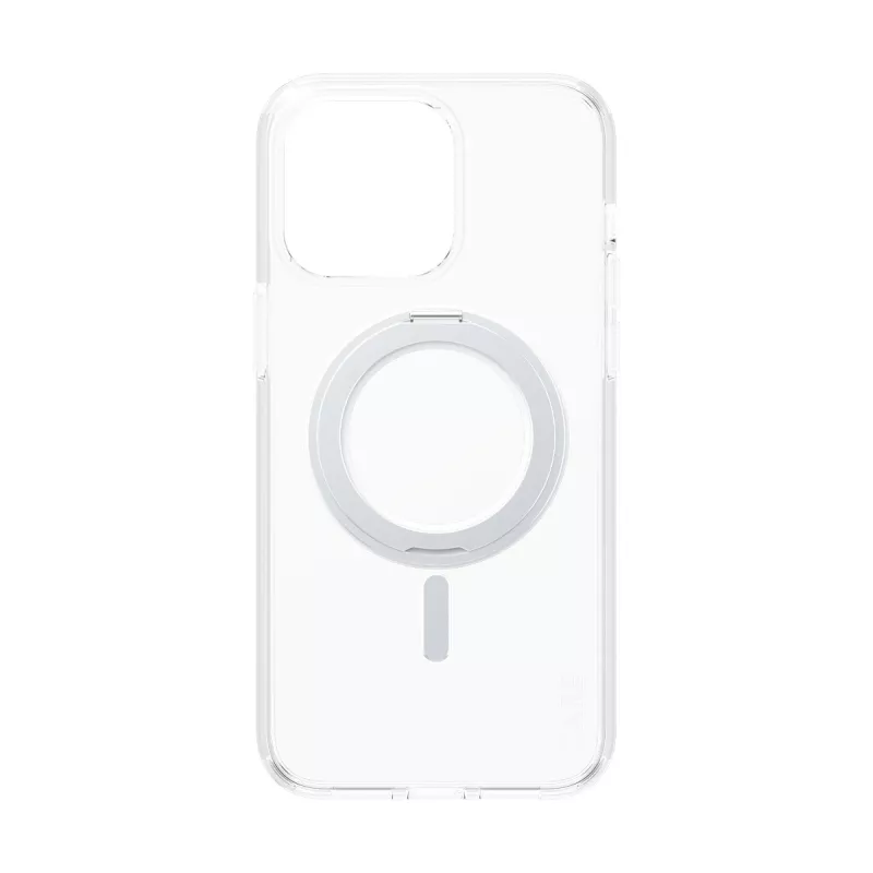 PanzerGlass CARE™ by ® Case transparant met zilveren Kickstand & MagSafe iPhone 15 Pro Max