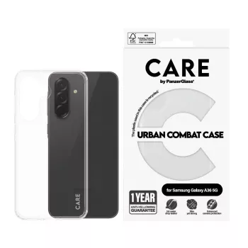 PanzerGlass CARE Flagship hoesje met transparant frame voor Samsung Galaxy A36 5G, transparant, CRRFUBCG38083