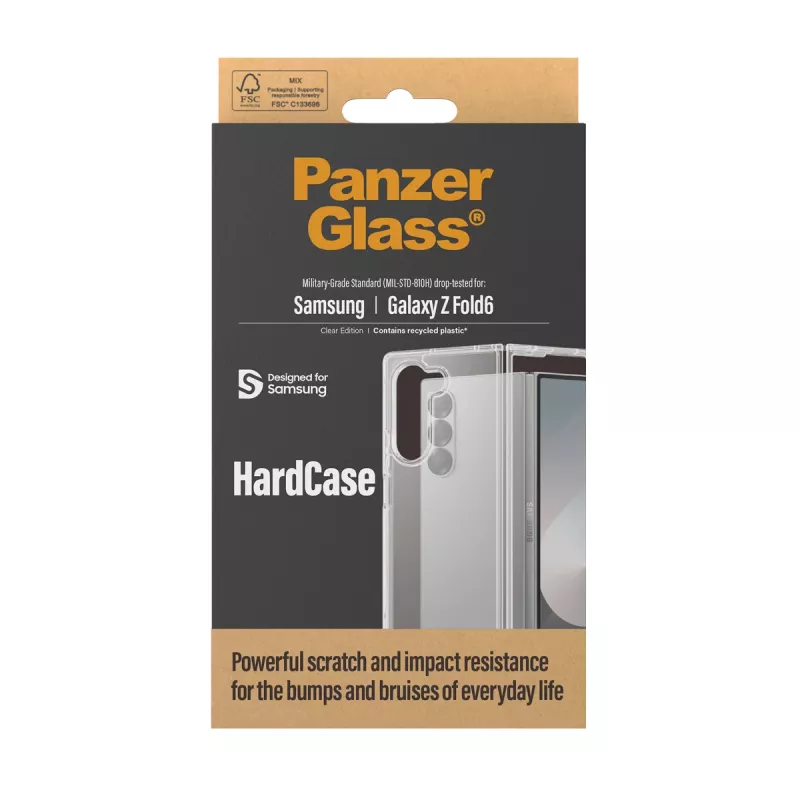 PanzerGlass ® HardCase Transparant Samsung Galaxy Z Fold6, hoesje, Samsung, Samsung - Galaxy Z Fold6, Transparant