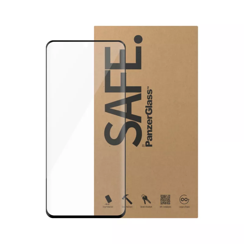 PanzerGlass SAFE. by ® Displayschermfolie met zwarte rand Samsung Galaxy S20 5G | Ultra-Weitwinkel-Passform | BULK