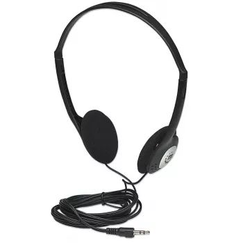 Hoofdtelefoon MANHATTAN Stereo 3.5mm zwart