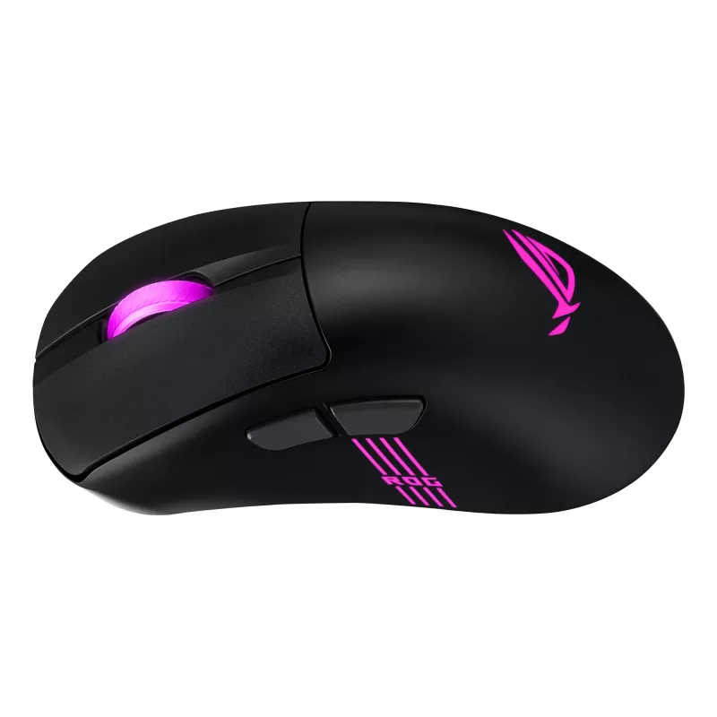 ASUS ROG Keris II Origin BLK muis gaming rechtshandig RF draadloos + Bluetooth + USB Type-A optisch 42000 DPI