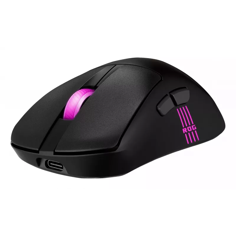 ASUS ROG Keris II Origin BLK muis gaming rechtshandig RF draadloos + Bluetooth + USB Type-A optisch 42000 DPI