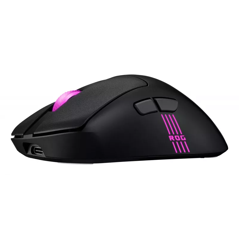ASUS ROG Keris II Origin BLK muis gaming rechtshandig RF draadloos + Bluetooth + USB Type-A optisch 42000 DPI
