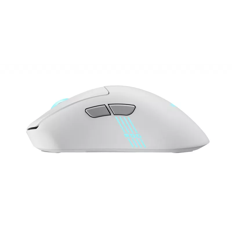 ASUS ROG Keris II Origin WHT muis gaming rechtshandig RF draadloos + Bluetooth + USB Type-A optisch 42000 DPI