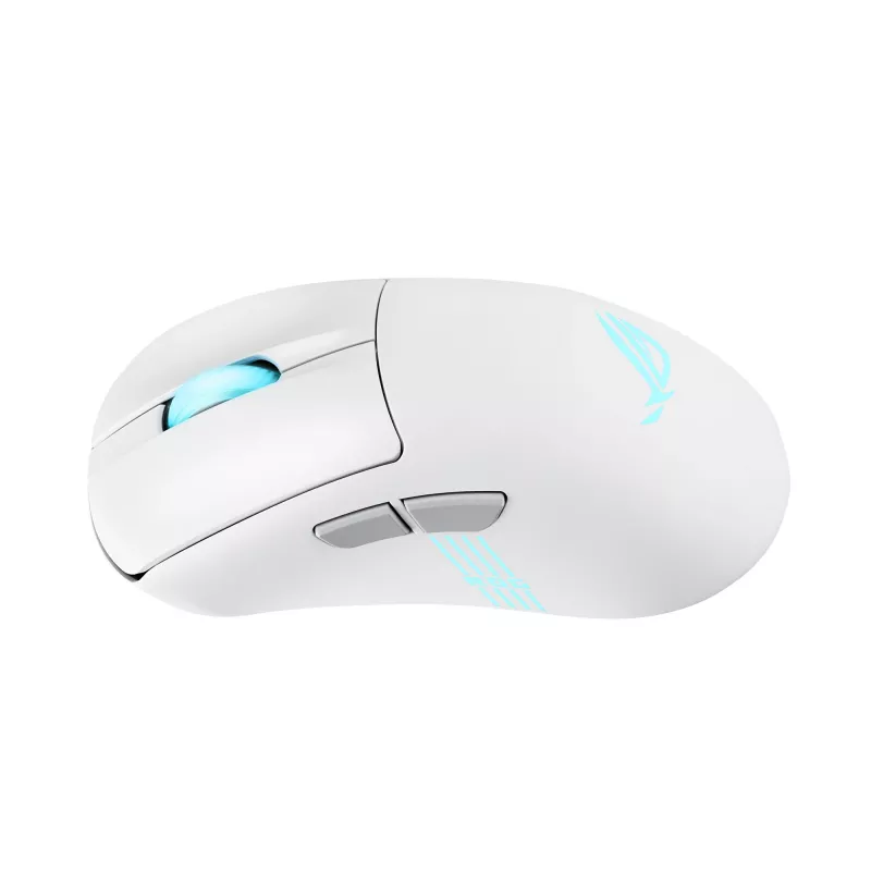 ASUS ROG Keris II Origin WHT muis gaming rechtshandig RF draadloos + Bluetooth + USB Type-A optisch 42000 DPI