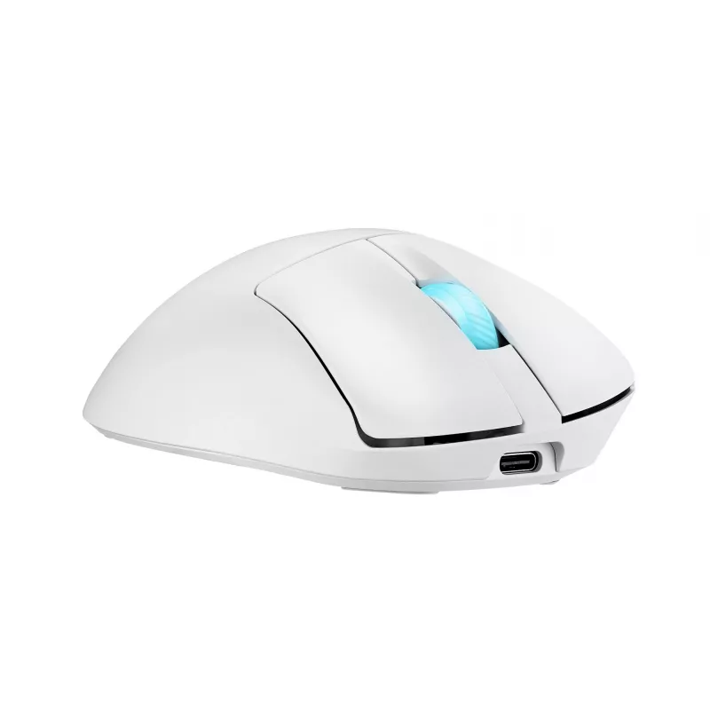 ASUS ROG Keris II Origin WHT muis gaming rechtshandig RF draadloos + Bluetooth + USB Type-A optisch 42000 DPI