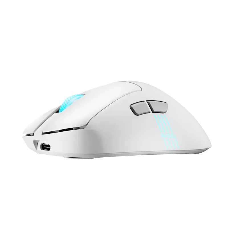 ASUS ROG Keris II Origin WHT muis gaming rechtshandig RF draadloos + Bluetooth + USB Type-A optisch 42000 DPI
