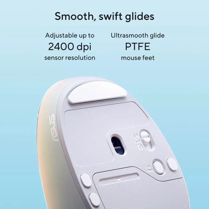 ASUS Fragrance MD101 muis home ambidexter RF draadloos + Bluetooth optisch 2400 DPI