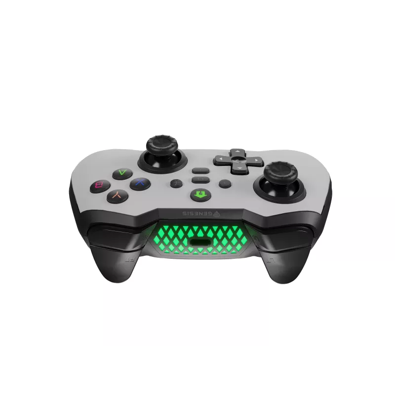GENESIS Mangan 400 wit Bluetooth gamepad analoog / digitaal Android, MAC, Nintendo Switch, PC, iOS