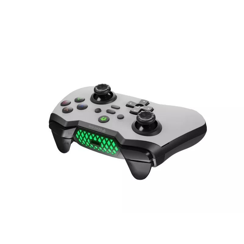 GENESIS Mangan 400 wit Bluetooth gamepad analoog / digitaal Android, MAC, Nintendo Switch, PC, iOS